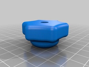 m6 botão partes porca 3d print model - Mito3D