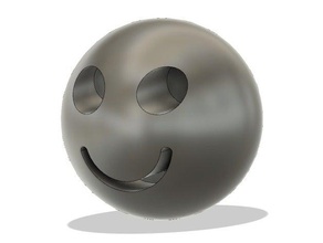 smiley calibration sphere 3d printing tests test ender 3 face print 3d print model - Mito3D