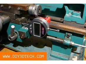 chinese mini-lathe zx axis dro machine tools 7x10 lathe dial indicator digital read out harborfreight harbor freight frieght minilathe mini 3d print model - Mito3D