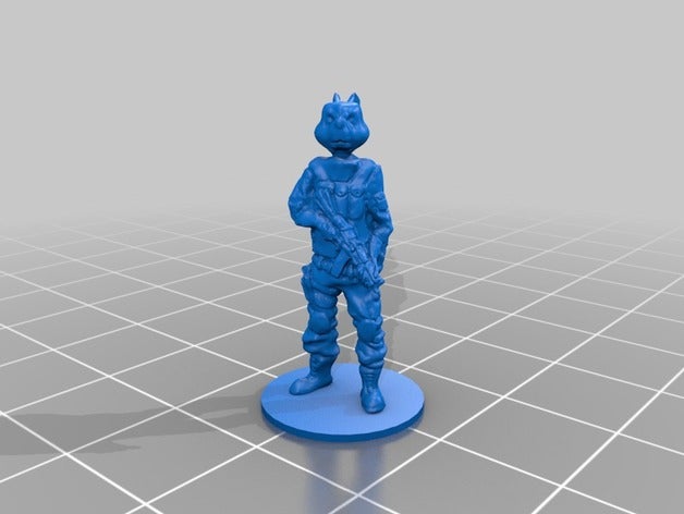 coelho soldado brinquedo jogo acessórios 3D print model - Mito3D