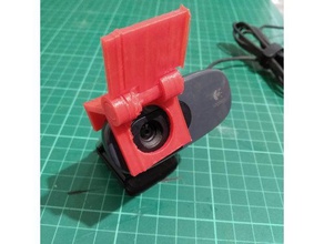 logitech webcam c270 flip cover equipo 3d print model - Mito3D