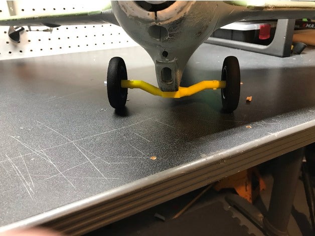 me163 durafly geniş iniş takımları hobbyking 3d baskı 3D print model - Mito3D