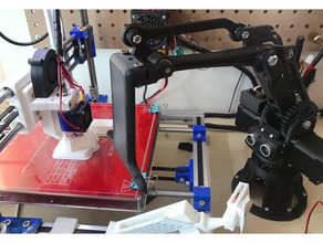 robot arm print extractor 3d printer accessories automation mod model remix robotarm robotics upgrade 3d print model - Mito3D