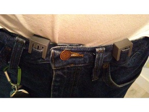 no belt needed clip human verson accessories 3d print model - Mito3D