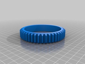 47 tooth 2 mod spur gear 2my customized gears engineering 3d print model - Mito3D