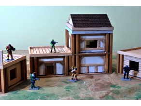 tudor base de madeira construção playsets star wars legião terreno 3d print model - Mito3D