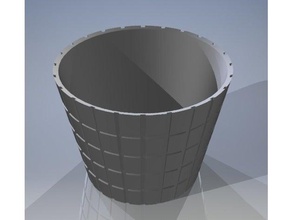 large pot base diameter 180mm 3d printing flowerpot flower planter planters saucer 3d print model - Mito3D