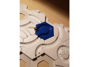 gravitrax compatible horizontal loop mechanical toys kugelbahn marble run 3d print model - Mito3D