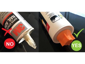 sealant cartridge nozzle cap works hand tools acrylic adhesive bathroom caulc diy endcap hobby kitchen nsfw professional sealing silicone toolbox workbench workshop 3d print model - Mito3D