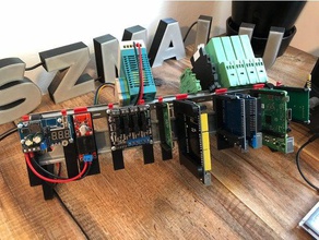 din mounts ssr-Modul wemos d1 mini-Basis arduino diy mega uno omron 3d print model - Mito3D