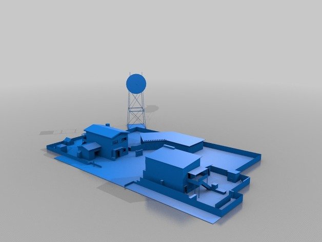 nuke town v2 black ops video juegos servicio de guardia 3D print model - Mito3D