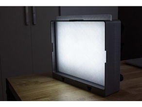 dimmable led softbox camera diffuser light strip photography 3d print model - Mito3D
