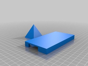 i-teléfono 4 titular de la pirámide 3d impresora accesorios 3d print model - Mito3D