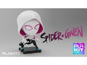 spider-gwen plakit2 series toys games action figure cartoon collectible collection comics figurine marvel studios universe miniature nsfw purakito spiderman spider gwen man verse toymaker 3d print model - Mito3D