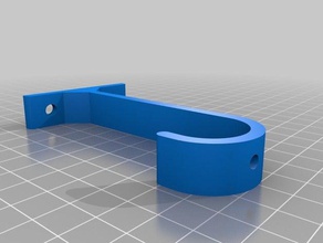 gancho para barral vestidor Modell Möbel Schrank Aufhänger Stange Kleiderschrank rod holder 3d print model - Mito3D