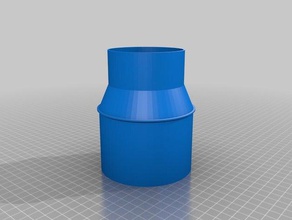 meine kundenspezifische Vakuum-Schlauch-adapter 2 Teile 3d print model - Mito3D