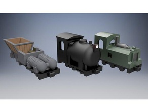 à l'échelle ho - fireless industrielle locomotives des véhicules le diesel hon30 locomotive n échelle de la vapeur 3d print model - Mito3D