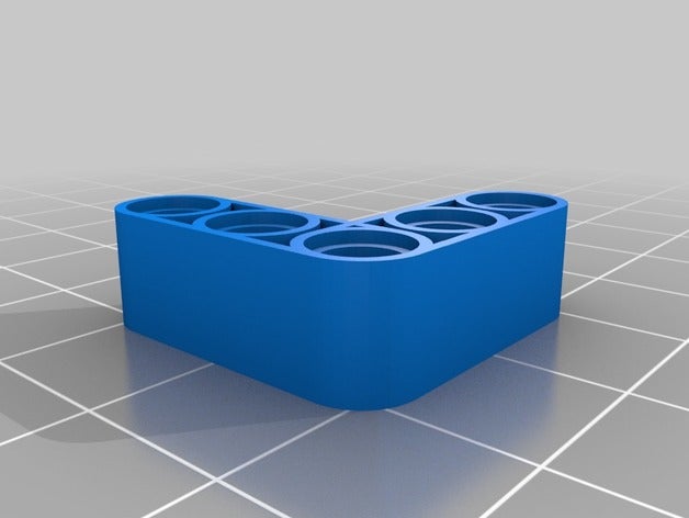 lego technic l-beam 3 3d printing customized 3D print model - Mito3D