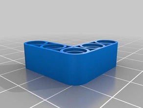 lego technic-l-beam 3 3d-drucken kundengebundene 3d print model - Mito3D