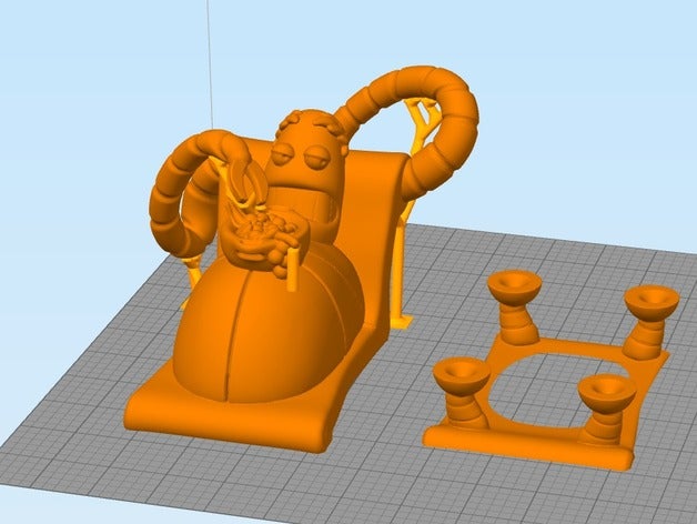easier print -hedonist robot futurama 3d printing cartoon figurine remix 3D print model - Mito3D