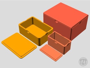 customizer trinket box contenitore organizzatore di stoccaggio organizzazione 3d print model - Mito3D