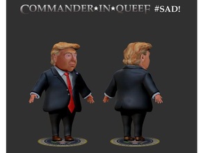 trump commander queef people donald impeach mueller president 3d print model - Mito3D