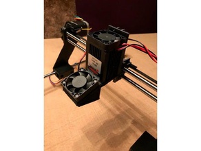 fan mount 40mm laser body parts 3d print model - Mito3D
