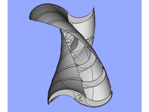 completamente parametrica, turbina eolica ad asse verticale vawt di ingegneria freecad della vento mulino a 3d print model - Mito3D