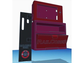 railcore ii paneldue 5i enclosure 3d printer accessories railcore2 300zl 3d print model - Mito3D