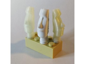 lego compatível moai cabeça ilha de páscoa brinquedos jogos minifig 3d print model - Mito3D