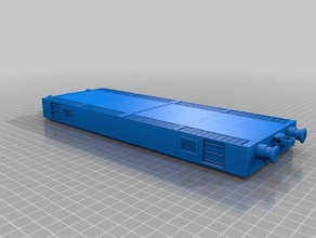 topo plano em foco vagão de trem jogos 40k wargame terreno 3d print model - Mito3D