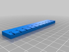 10 cm régua matemática 3d print model - Mito3D