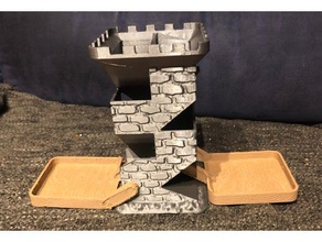 drawbridge dice tower 3d print model - Mito3D
