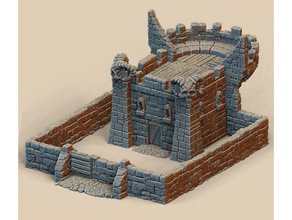 full mini keep late campaign gamescape3dcom buildings structures castle dnd tiles dungeons dragons frostgrave gloomhaven pathfinder rpg tabletop wargame wargames wargaming warhammer fantasy 3d print model - Mito3D
