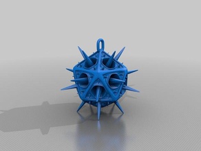 moonball portachiavi acquario 3d print model - Mito3D