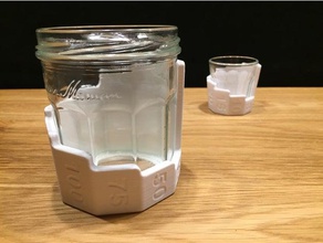 bonne maman manchon de mesure cuisine à manger outil tasse mesurer l'upcycling 3d print model - Mito3D