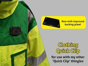 ropa de clip rápido accesorios titular la chaqueta gancho amarilla 3d print model - Mito3D