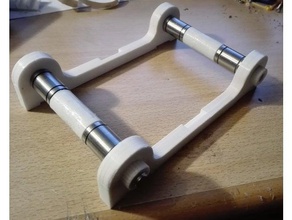filament spool holder lm8uu recycle 3d printer parts 3d print model - Mito3D