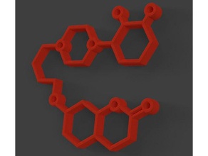 aripiprazole molécule trousseau de clés porte-clés la biochimie biologie drogue 3d print model - Mito3D