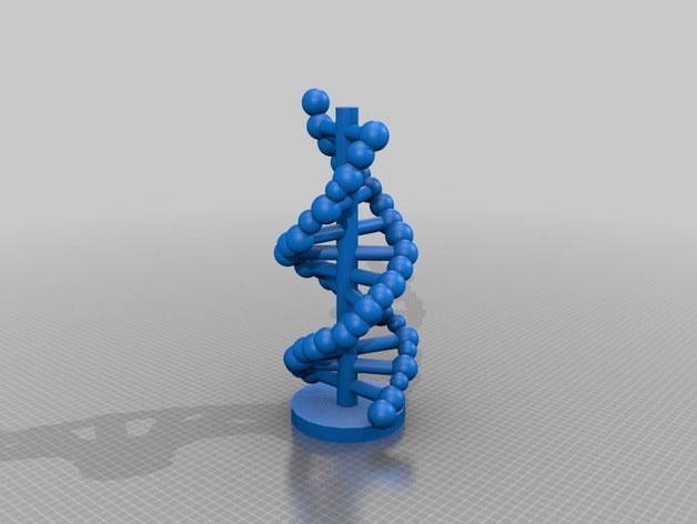 modello di dna 3d stampa 3D print model - Mito3D