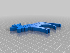 1 cor flexi alce animais articulado 3d print model - Mito3D