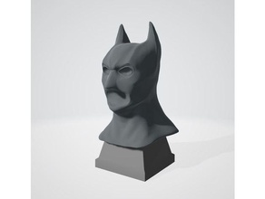 batman begins busto 3d la impresión La en dc comics modelo 3d print model - Mito3D