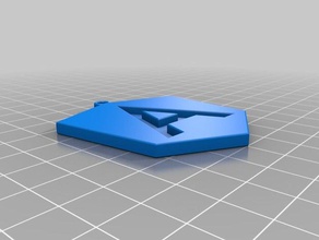 angular de porta-chaves sinais logotipos 3d print model - Mito3D