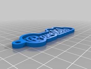 paralelo llaveros personalizado 3d print model - Mito3D