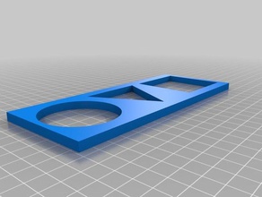 Kreis-Quadrat-Dreieck-Form-test Löcher math Kunst engineering 3d print model - Mito3D