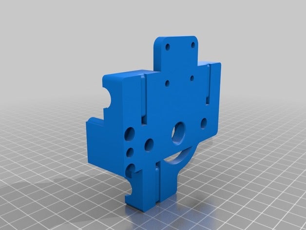 prusa i2 carriage bl touch e3d hotend printer parts mendel 3D print model - Mito3D