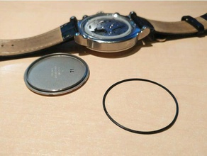 nautica watch o-ring seal 06mm replacement parts flexible filament ninjaflex part 3d print model - Mito3D