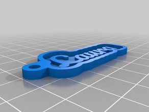 laura keychains customized 3d print model - Mito3D