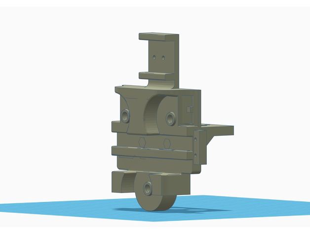 tronxy x5s stabilisiert Beförderung e3d Chimäre cyclops Drucker Extruder dual-Farbe dual-extruder dual-extrusion extruder montieren x-Wagen 3D print model - Mito3D