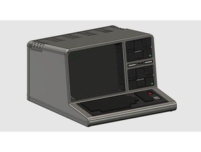 trs-80 raspberry pi caso eletrônica modelo iii radio shack tandy trs 80 3d print model - Mito3D